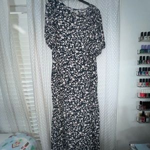Old Navy Puff Sleeve Midi Dress